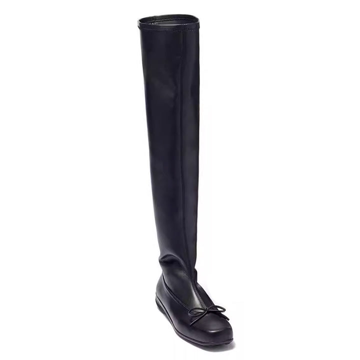 HUDBL Bow Over The Knee High Boots