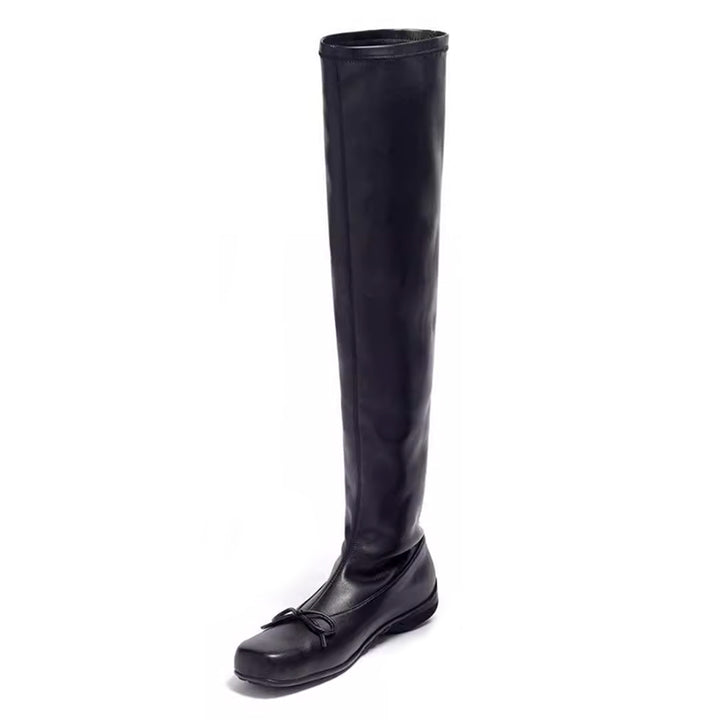 HUDBL Bow Over The Knee High Boots