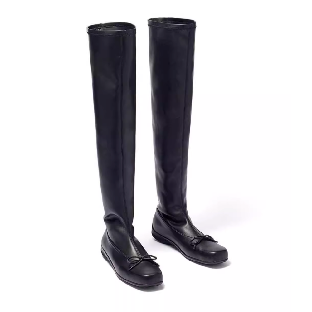 HUDBL Bow Over The Knee High Boots