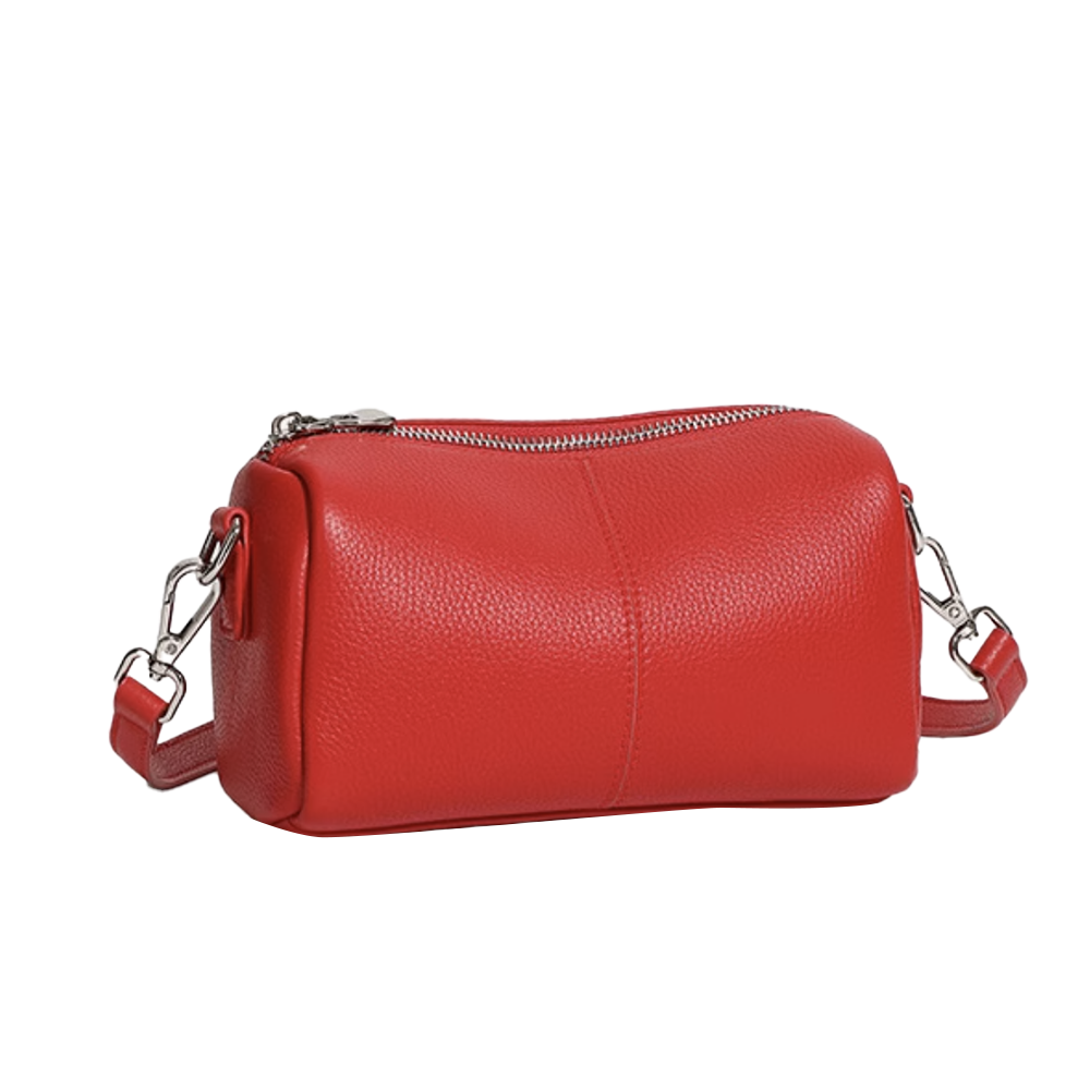 HUEBI Leather Cross Body Bag