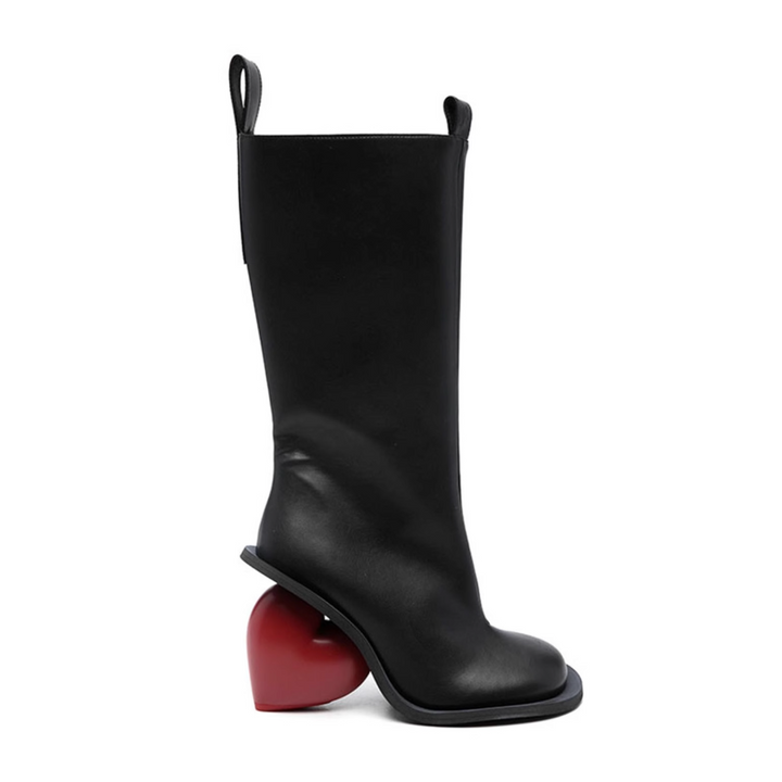 METIO Heart Heel Knee High Boots