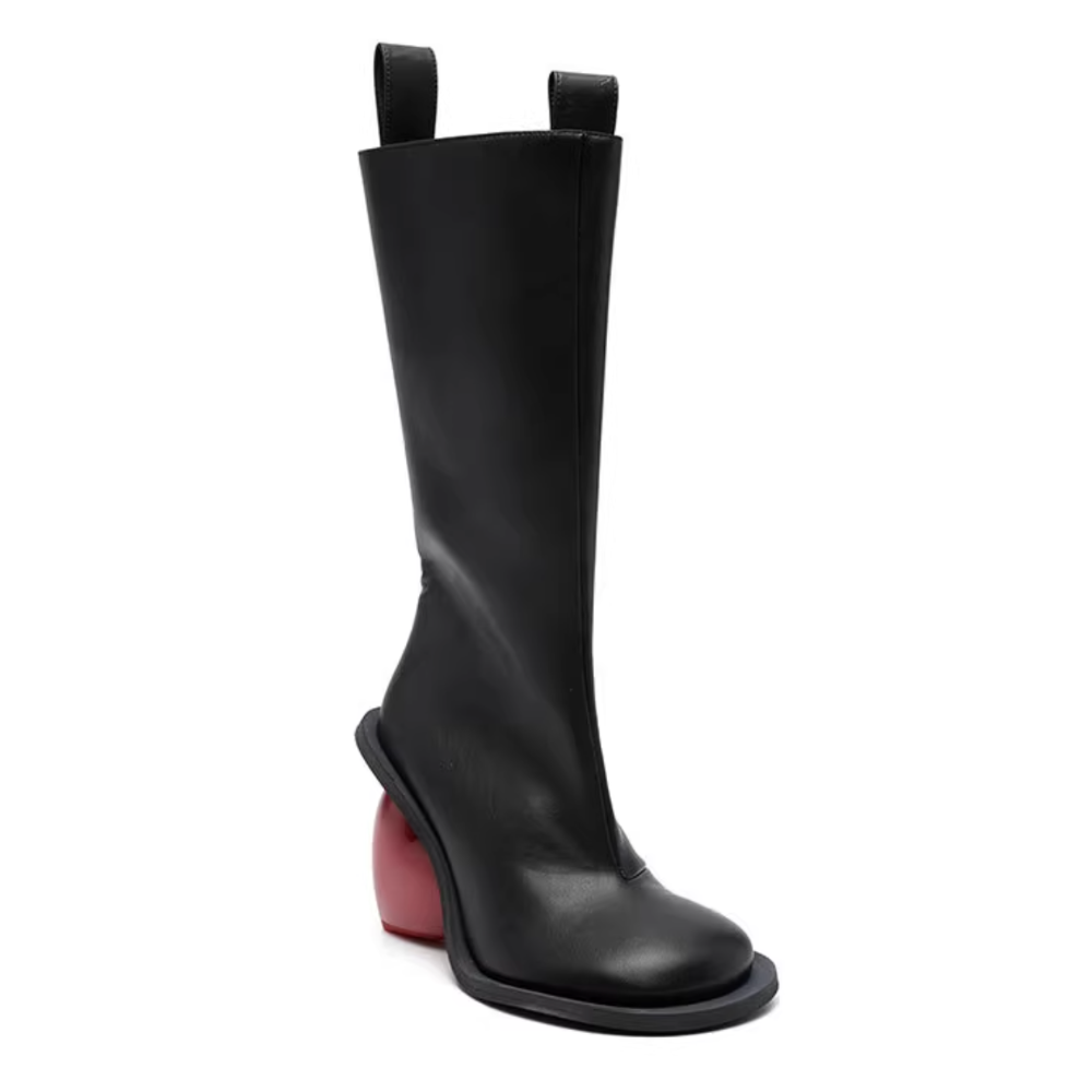 METIO Heart Heel Knee High Boots