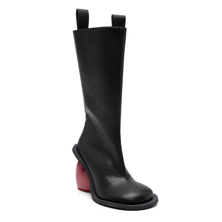 METIO Heart Heel Knee High Boots