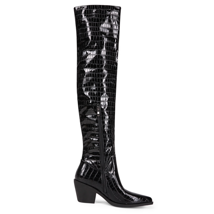 HISTU Leather Over The Knee High Boots