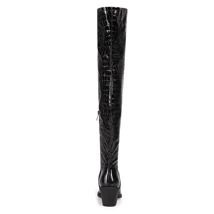 HISTU Leather Over The Knee High Boots