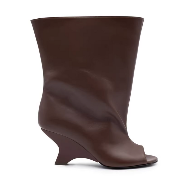 FLECI Sculptured Heel Ankle Boots