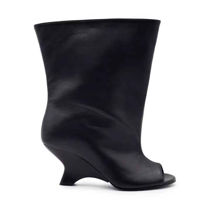 FLECI Sculptured Heel Ankle Boots