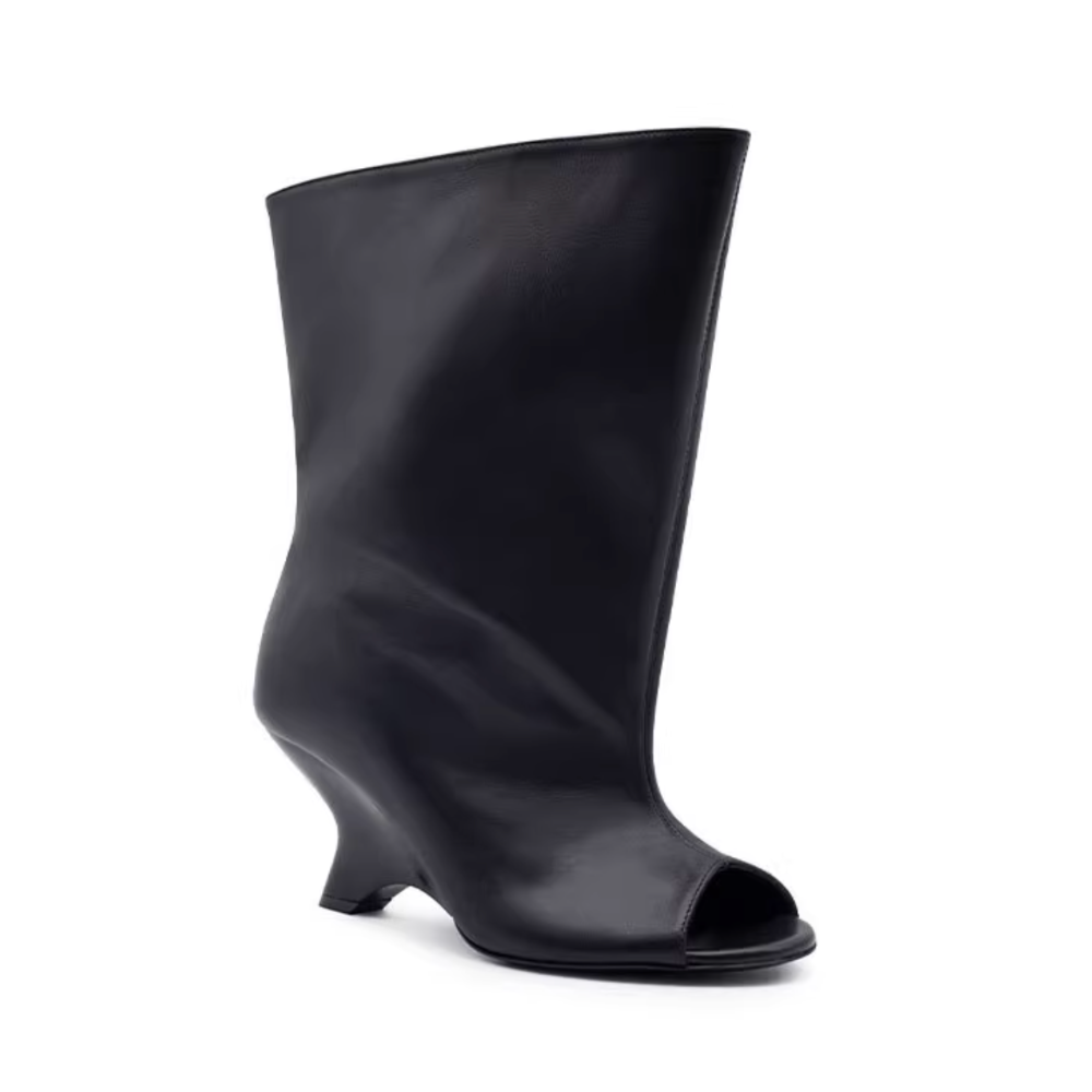 FLECI Sculptured Heel Ankle Boots