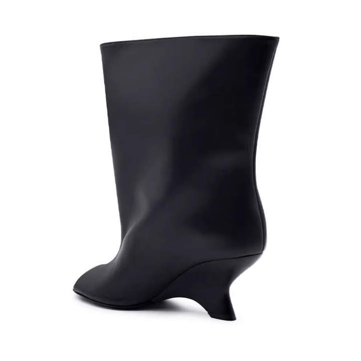 FLECI Sculptured Heel Ankle Boots