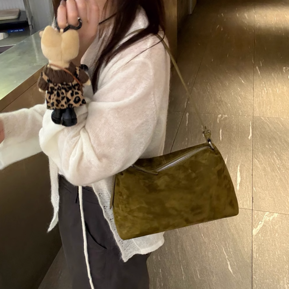 JIPBO Suede Cross Body Bag