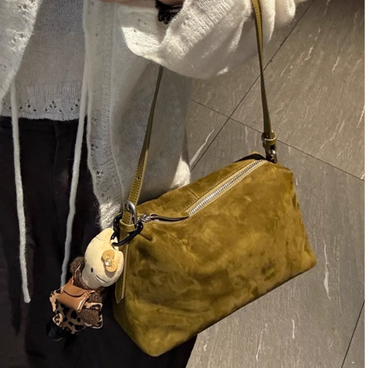 JIPBO Suede Cross Body Bag