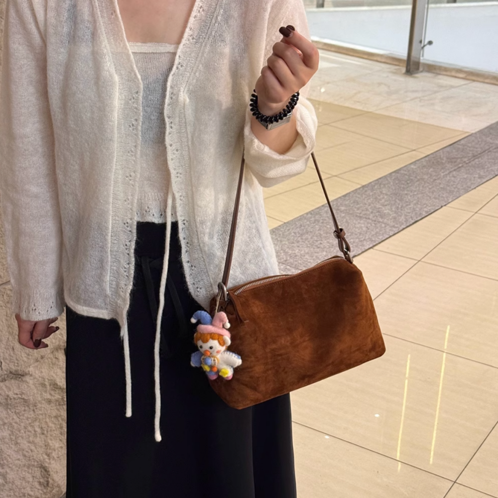 JIPBO Suede Cross Body Bag