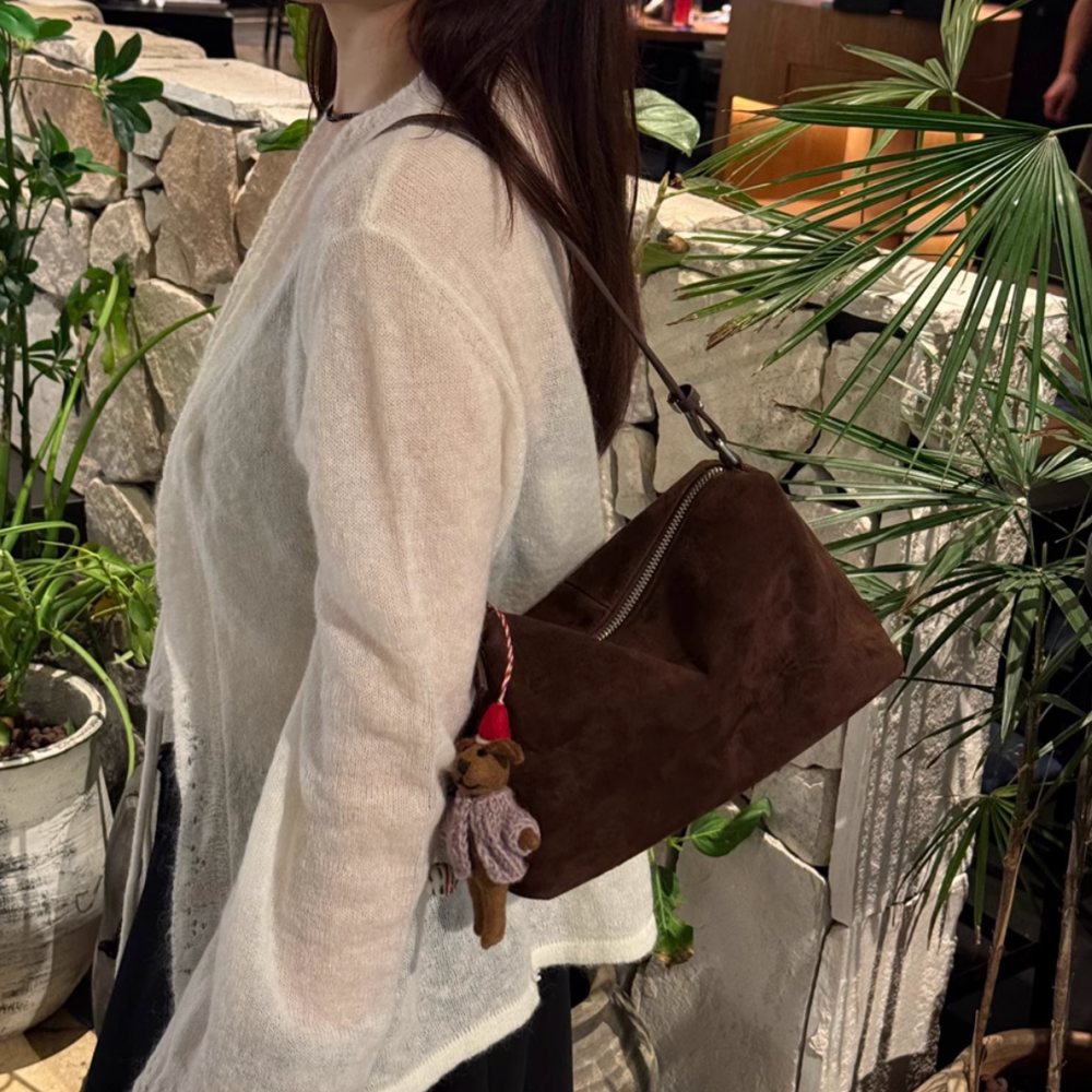 JIPBO Suede Cross Body Bag