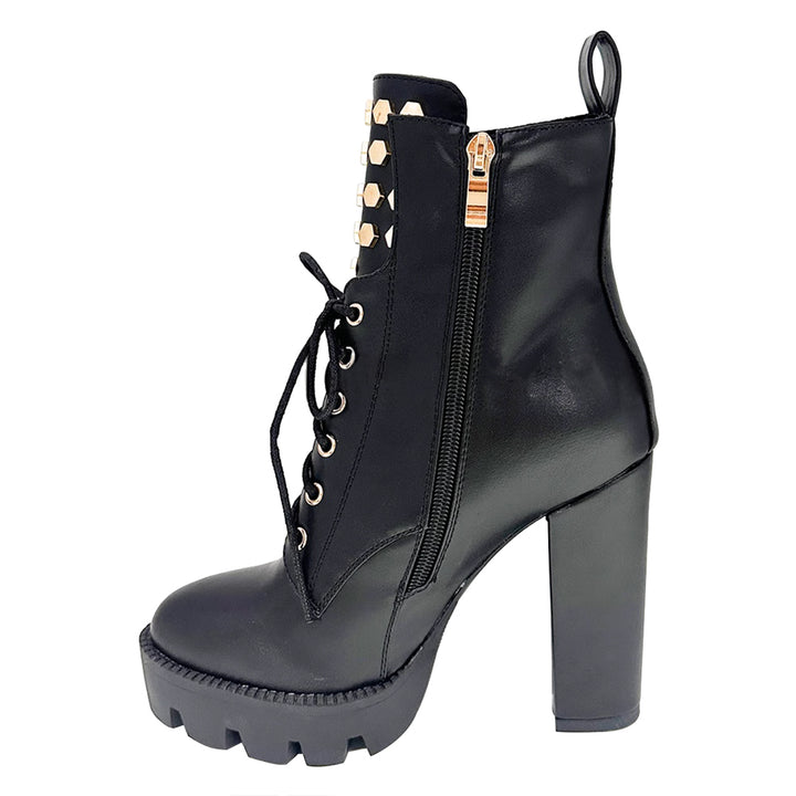 DIMOD Studded Platform Ankle Boots