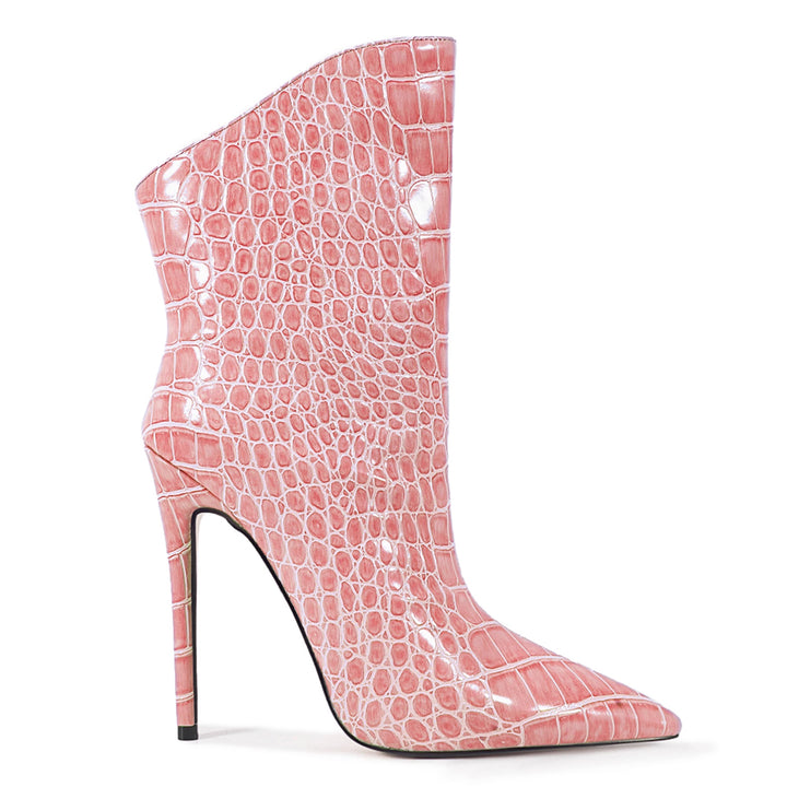 SEVTI Leather Ankle Boots - 12cm