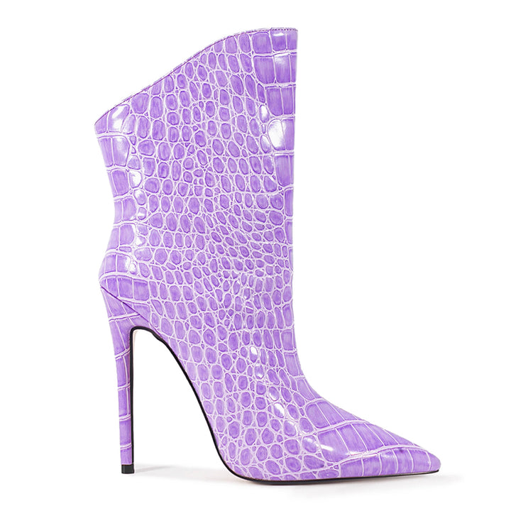 SEVTI Leather Ankle Boots - 12cm