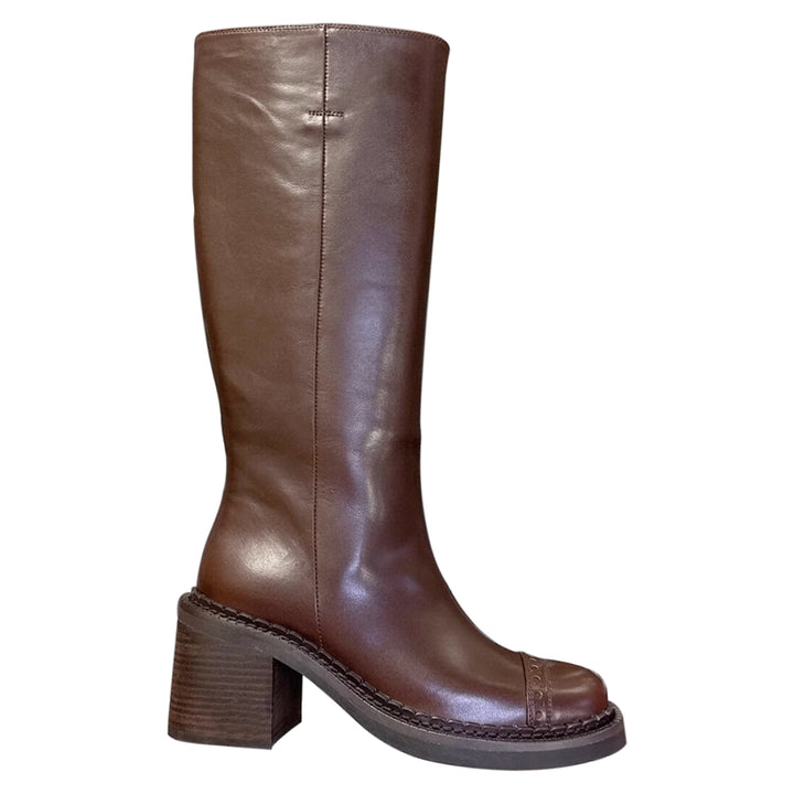 LUVHA Block Heel Knee High Boots