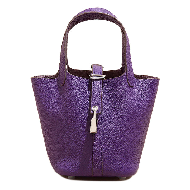 LCZIH Leather Bucket Bag - Small