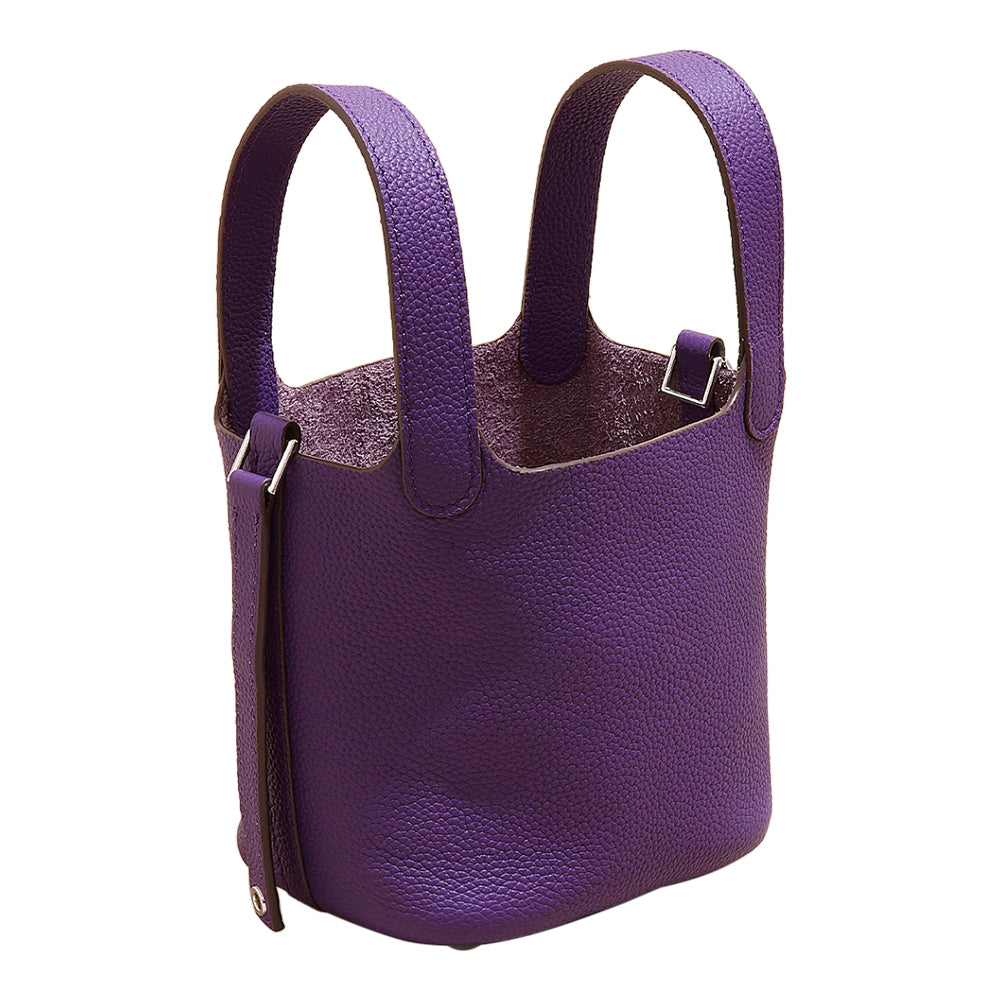 LCZIH Leather Bucket Bag - Small