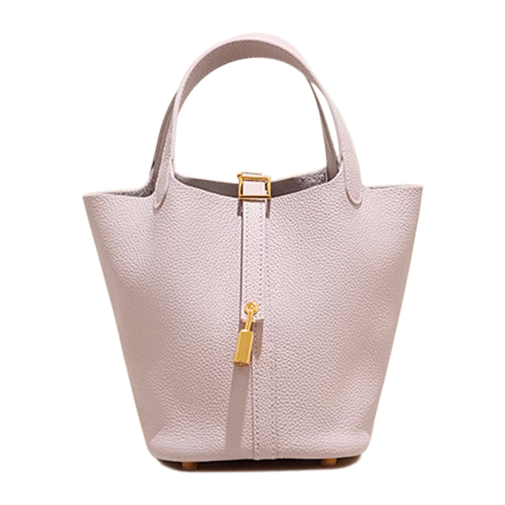 LCZIH Leather Bucket Bag - Small