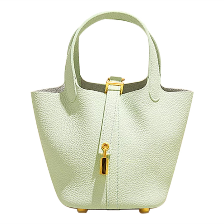 LCZIH Leather Bucket Bag - Small