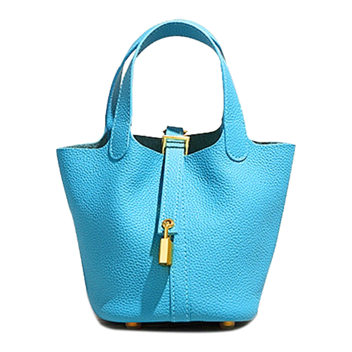 LCZIH Leather Bucket Bag - Small