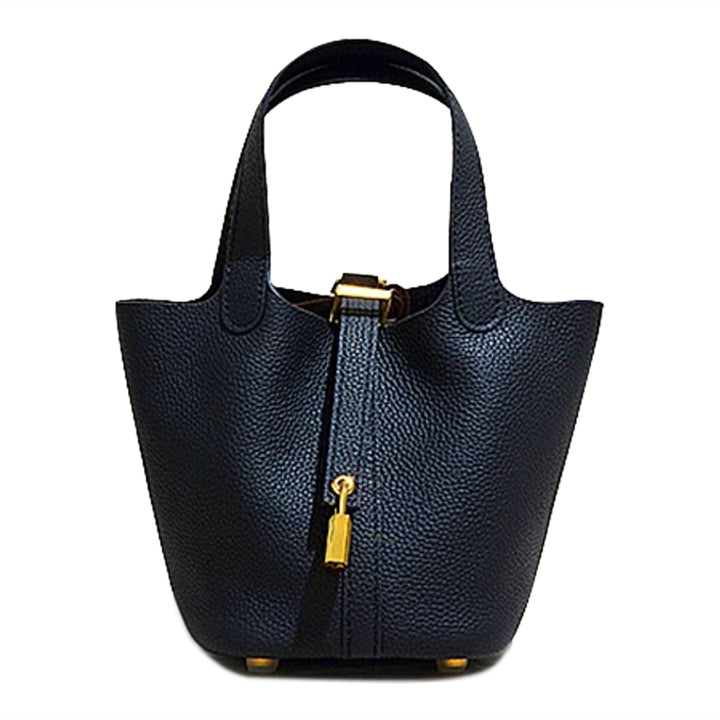 LCZIH Leather Bucket Bag - Small