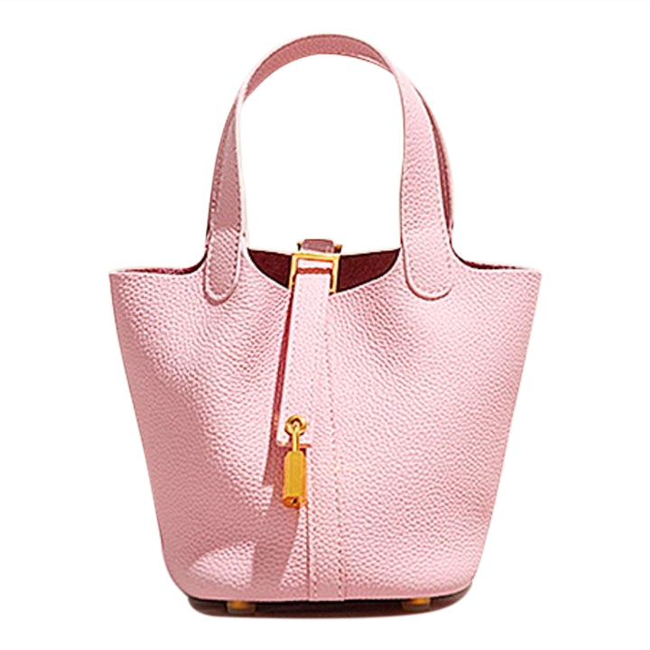 LCZIH Leather Bucket Bag - Small