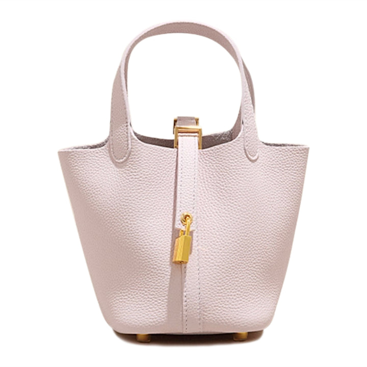 LCZIH Leather Bucket Bag - Small