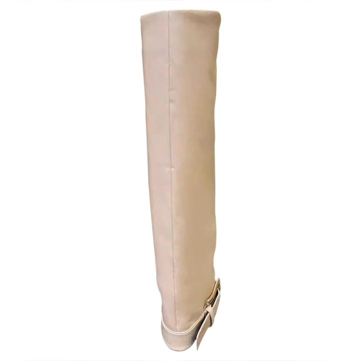 VUXIC Buckled Knee High Boots - 10cm