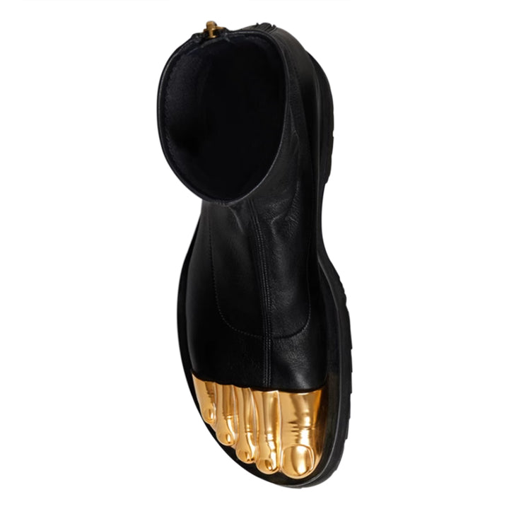 SIANN Leather Platform Ankle Boots