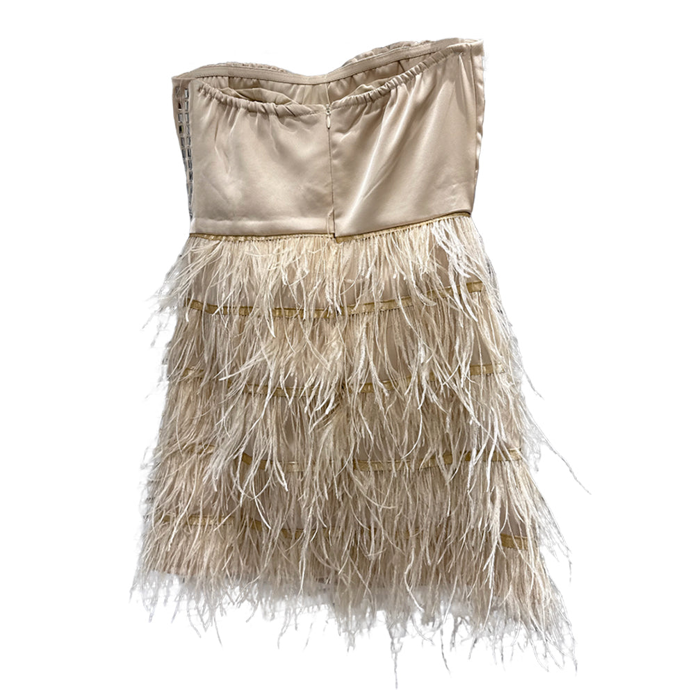 SIZUY Tube Mini Evening Dress Gown