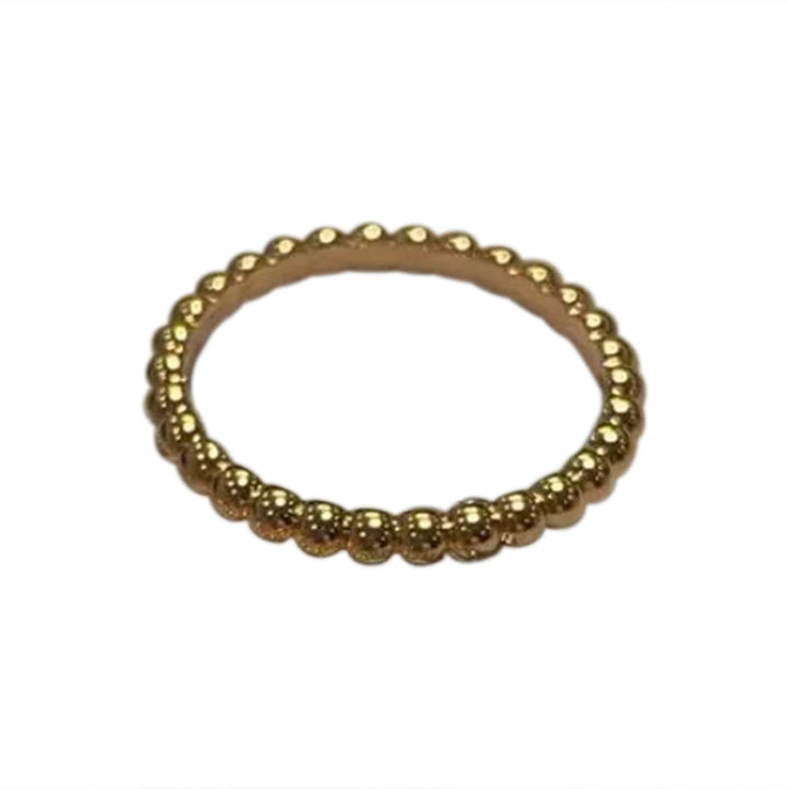 WNUAO Small Beaded Edge Ring