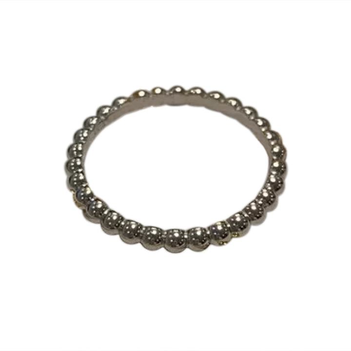 WNUAO Small Beaded Edge Ring
