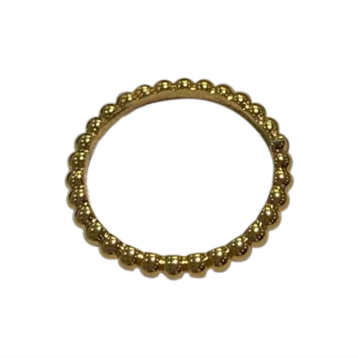 WNUAO Small Beaded Edge Ring