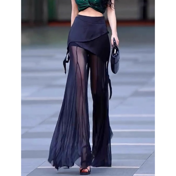 SANQU Irregular Wide Leg Pants