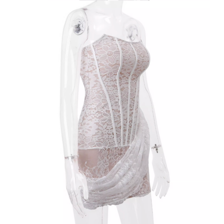 FIEIS Tube Mini Evening Dress Gown