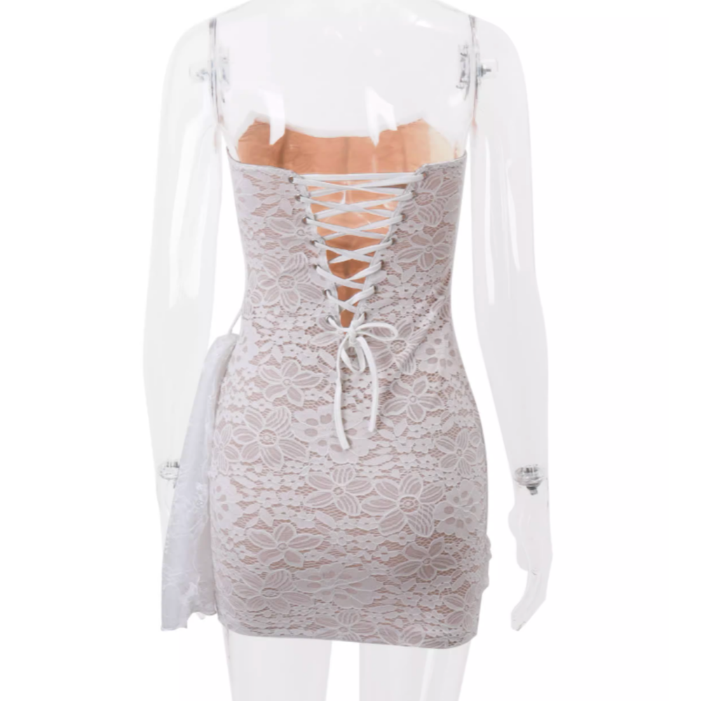 FIEIS Tube Mini Evening Dress Gown