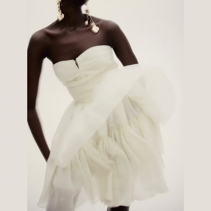 DICEN Tube Mini Evening Dress Gown