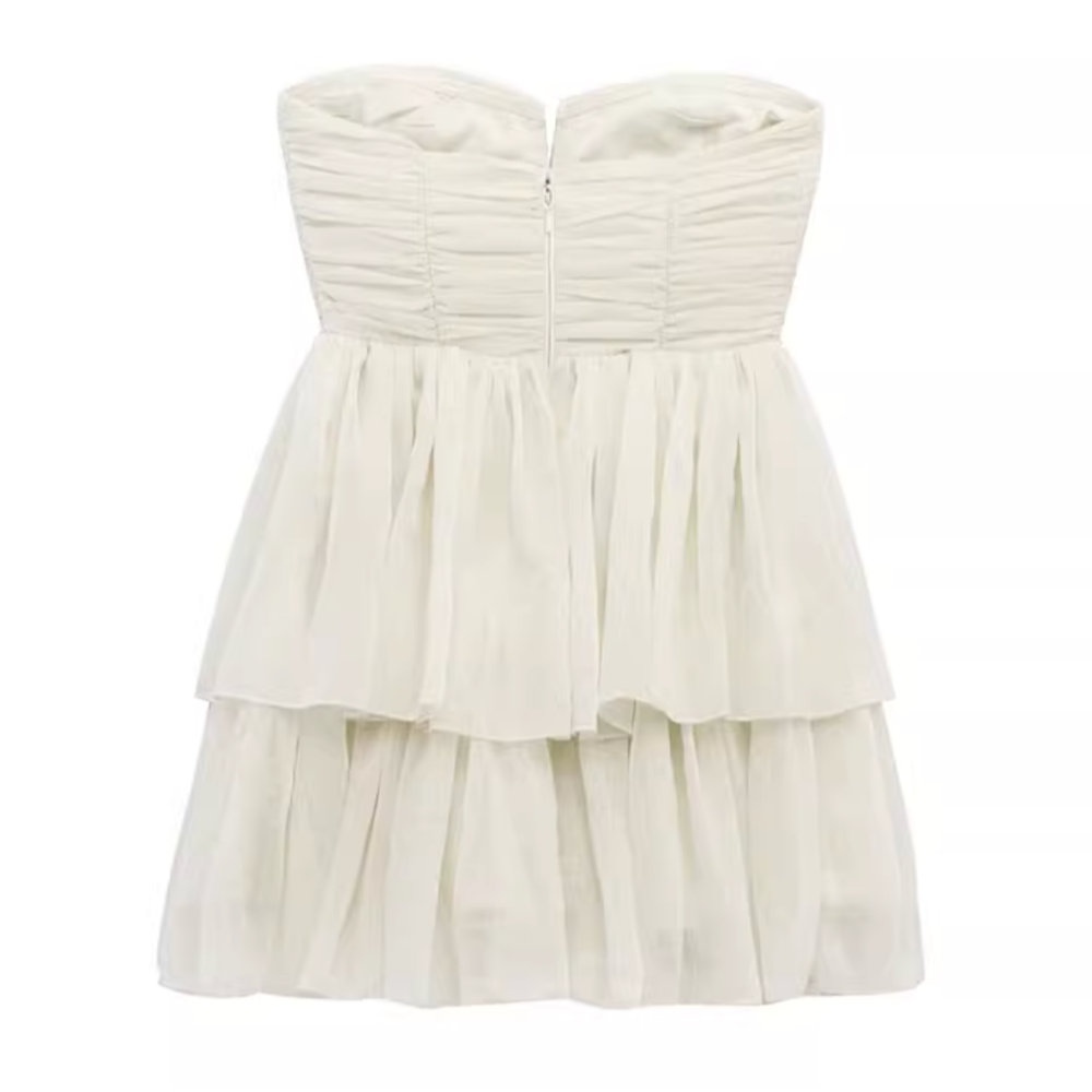 DICEN Tube Mini Evening Dress Gown