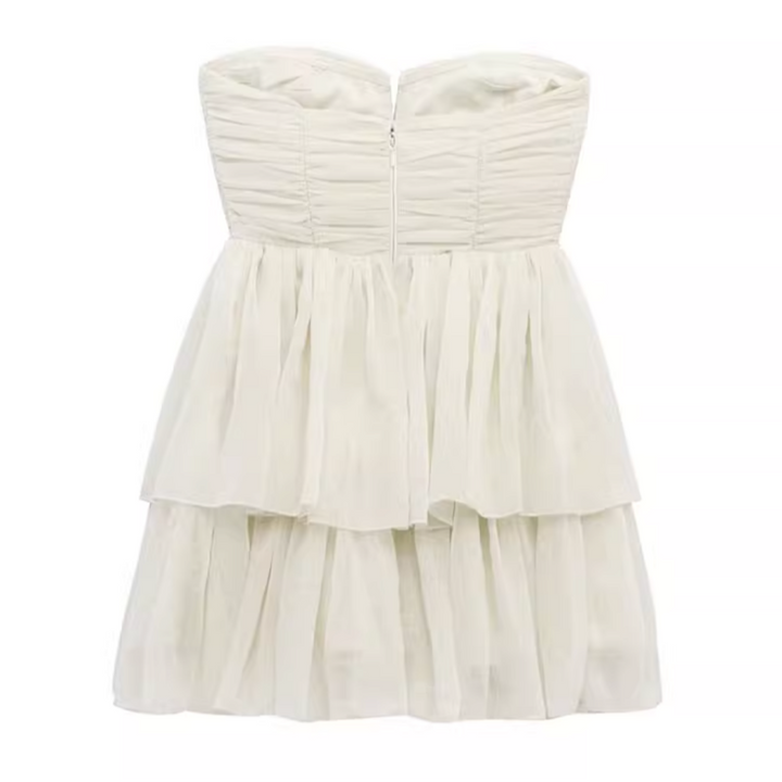 DICEN Tube Mini Evening Dress Gown