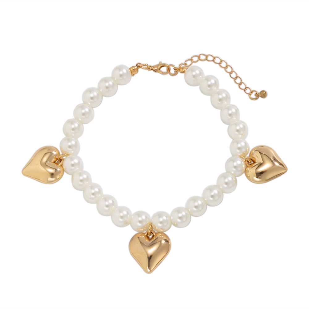 XIHEU Heart Pearl Anklet