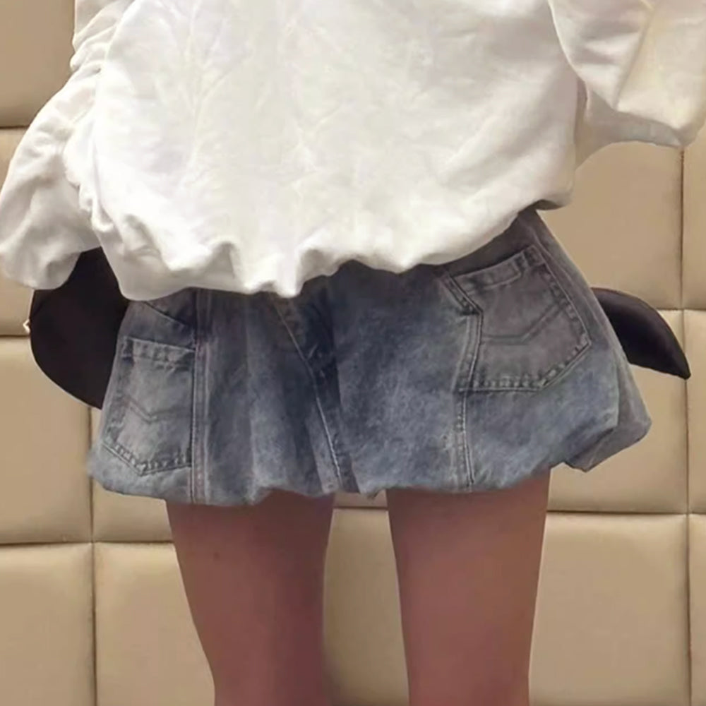 PESOA Denim Mini Skirt