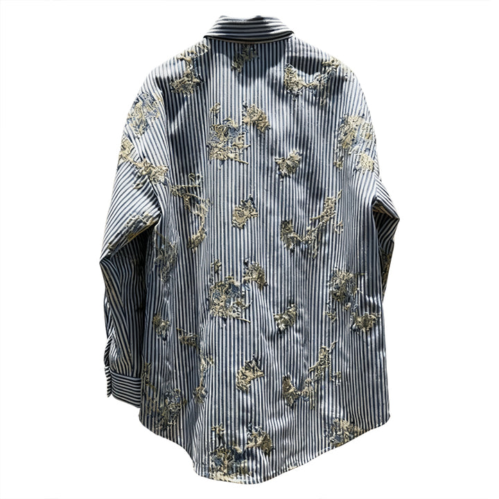 TIOWZ Embroidery Stripes Shirt