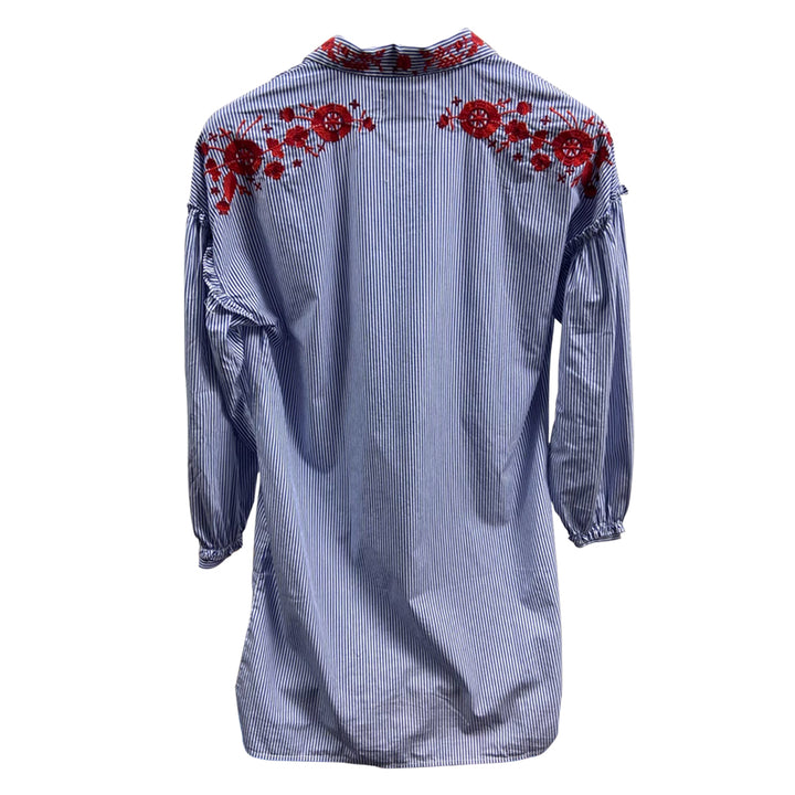 JINME Embroidery Stripes Shirt