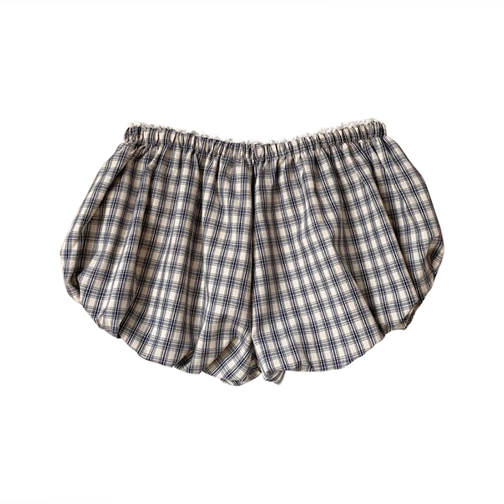 GEWEU Plaid Bubble Shorts