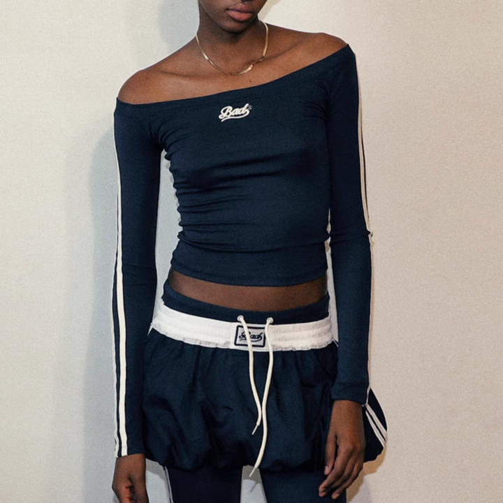 MESID Off-Shoulder Long Sleeves Top