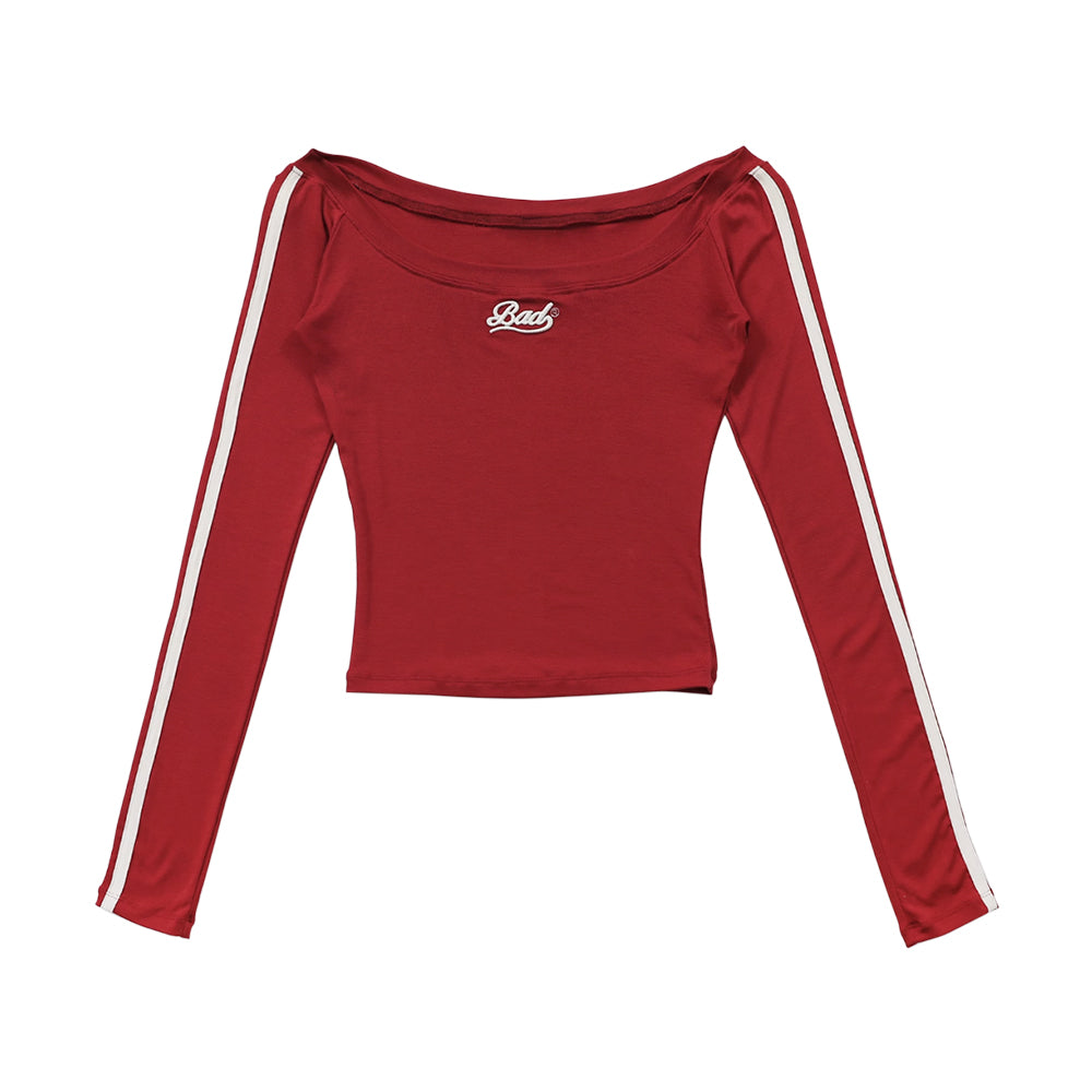 MESID Off-Shoulder Long Sleeves Top