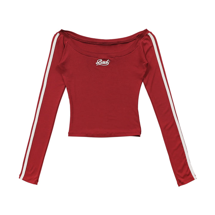 MESID Off-Shoulder Long Sleeves Top