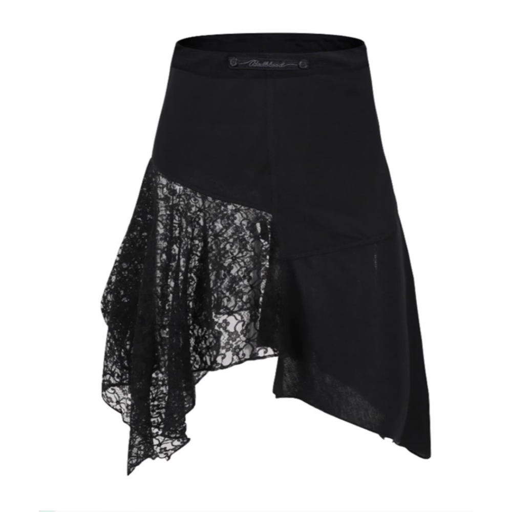 BUDIC Asymmetric Knee Length Skirts